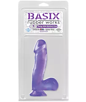 Basix 6.5 Inch Suction Cup Dildo