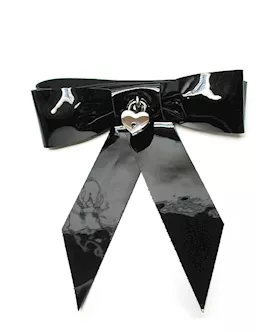 Patent Leather Bow Wrist Restraint