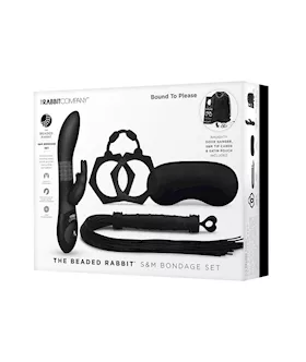 The Rabbit Company Beaded Rabbit Bondage Gift Set For Couples
