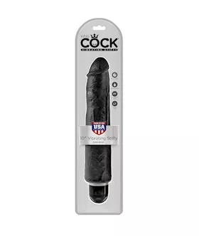 King Cock 10 In Vibrating Stiffy