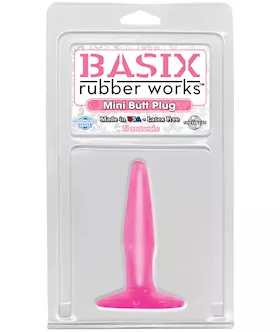 Basix Mini Butt Plug Pink