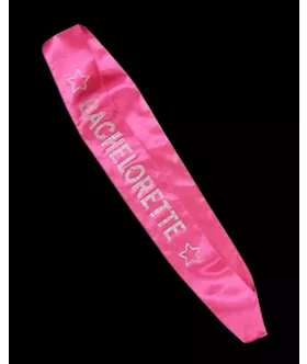 Bachelorette Sash Hot Pink With Stones
