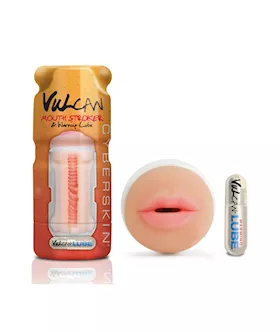 Cyberskin Vulcan Mouth Stroker W Warming Lube
