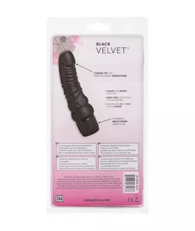 Black Velvet Veined Dong