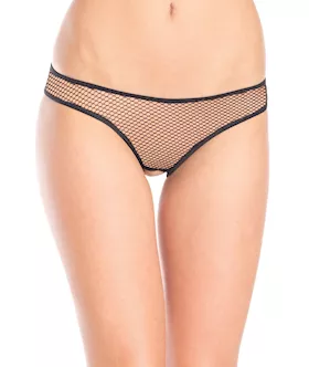Zip Back Fishnet Panty