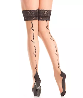 Lamour Backseam Thigh Highs