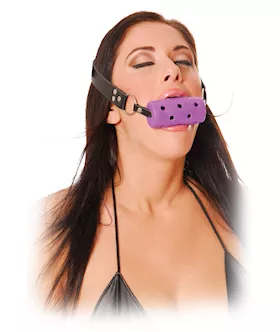 Ff Oval Breathable Ball Gag Purpl