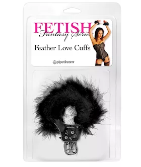 Ff Feather Love Cuffs Black