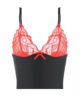 Two Piece Lace Chemise G-string Set With Garter