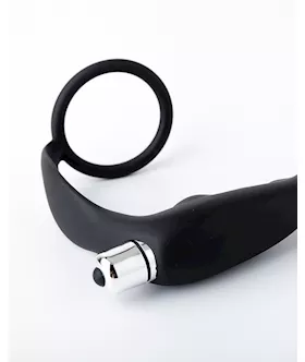 Vibrating P-spot Massager With Cock Ring