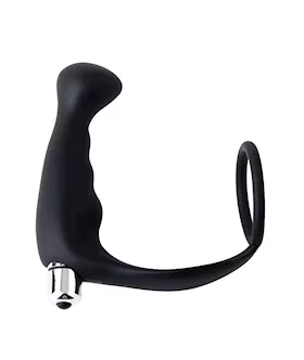 Vibrating P-spot Massager With Cock Ring