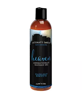 Intimate Earth Heaven Massage Oil  Hazelnut Biscotti