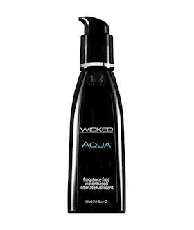Wicked Aqua Fragrance Free Waterbased Lubricant 60 ml