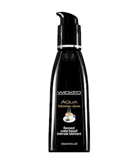 Wicked Aqua Mocha Java Waterbased Lubricant 120 Ml