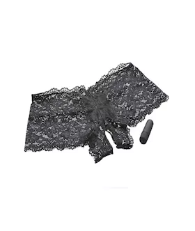 Adam & Eves Vibrating Crotchless Panty