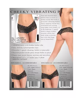 Adam & Eves Cheeky Vibrating Panty Plus Size