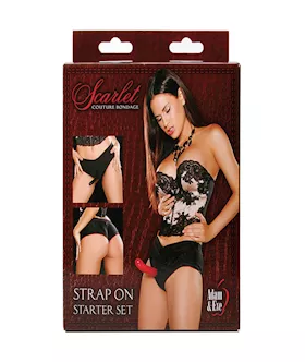 Adam & Eves Scarlet Strap On Starter Set
