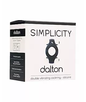 Dalton Double Vibrating Cockring Silicone 10 Speeds
