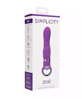 Zoe Chrome Vibrator Massager 10 Speeds