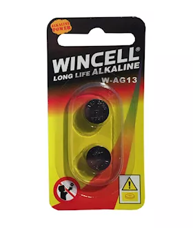 Wincell Long Life Alkaline AG13 2 pack
