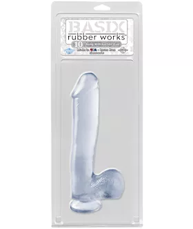 Basix 10 Inch Suction Cup Dildo