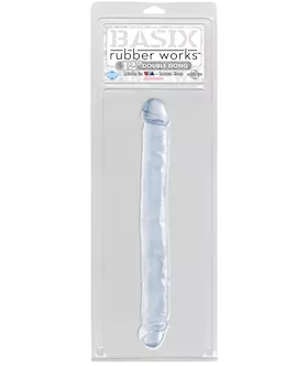 Basix 12 Inch Double Dong Clear