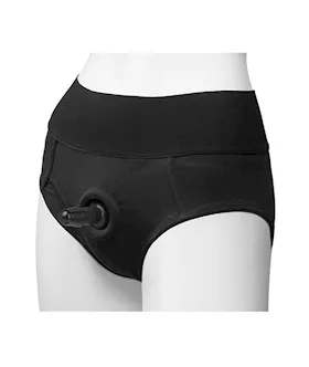 Vac-u-lock Panty Harness With Plug Briefs L/xl