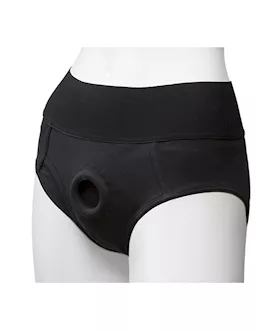 Vac-u-lock Panty Harness With Plug Briefs L/xl