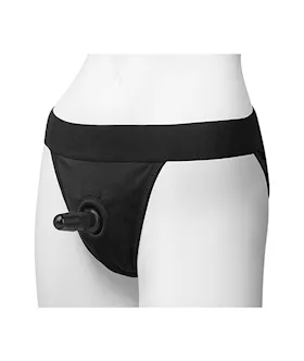 Vac-u-lock Full Back Panty Harness With Plug L/xl
