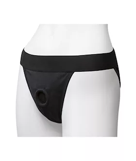 Vac-u-lock Full Back Panty Harness With Plug L/xl