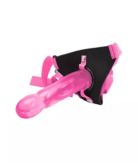 Climax Strap-on Pink Ice Dong & Harness Set