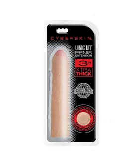 Cyberskin Xtra Thick Uncut Transformer Penis Extension - 3 Inch
