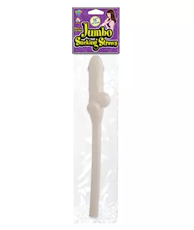 11 Inch Jumbo Sucking Straw Glow In The Dark