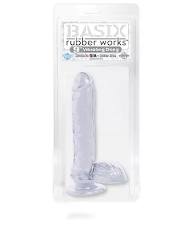 Basix 9 Inch Dong W Suction Cup Clea