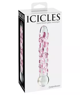Icicles Hand Blown Glass Massager No 7