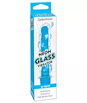 Neon Glass Vibrator Blue