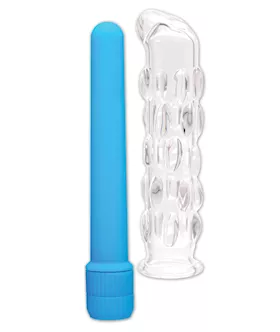 Neon Glass Vibrator Blue