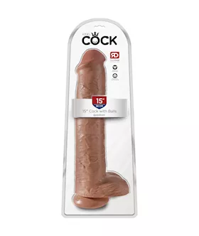 King Cock Suction Cup Dildo With Balls