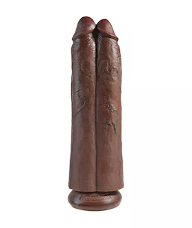 King Cock 11 Inch Two Cocks One Hole Dildo