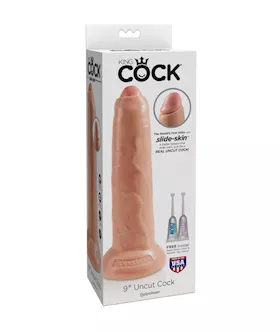 King Cock Uncut Suction Cup Dildo