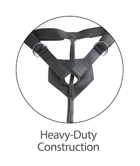 King Cock Strap-on Harness With 7 Inch Uncut Cock