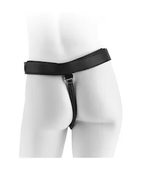 King Cock Strap-on Harness With 9 Inch Uncut Hollow Cock
