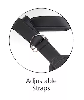 King Cock Strap-on Harness With 9 Inch Uncut Hollow Cock