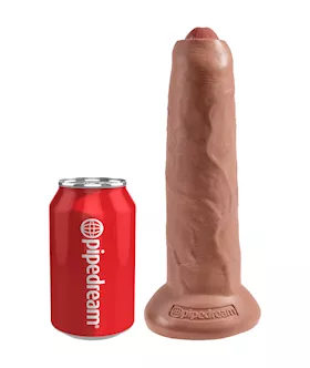 King Cock Strap-on Harness With 9 Inch Uncut Hollow Cock