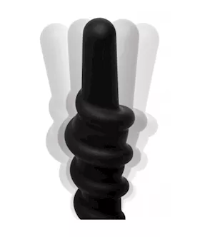 Coiled Vibrating Anal Plug With Controller