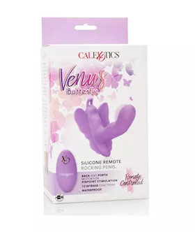 Venus Butterfly Silicone Remote Rocking Penis