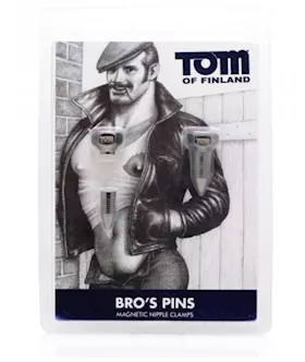 Tom Of Finland Bro's Pins Magnetic Nipple Clamps