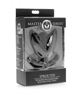 Sprouted 10x Mode Rechargeable Silicone Anal Plug