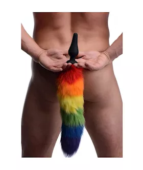 Rainbow Tail Silicone Anal Plug