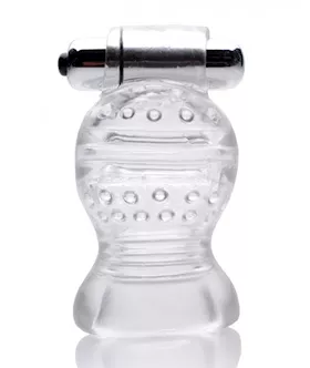 Clear Vibrating Penis Head Teaser